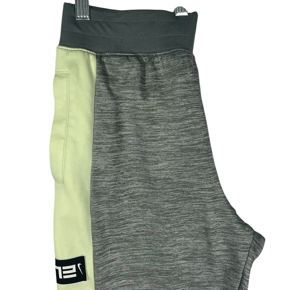 Nike Therma Fit Elite Women XL Gray w/Stripe Elastic Tapered Cuff Sweatpants